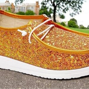 Corkys Glitter Gold Sneakers
